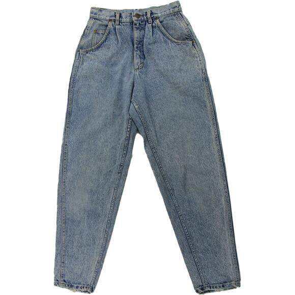 Vintage Lee Skyriders USA Light Wash High Waisted Festival Mom Denim Jeans 28